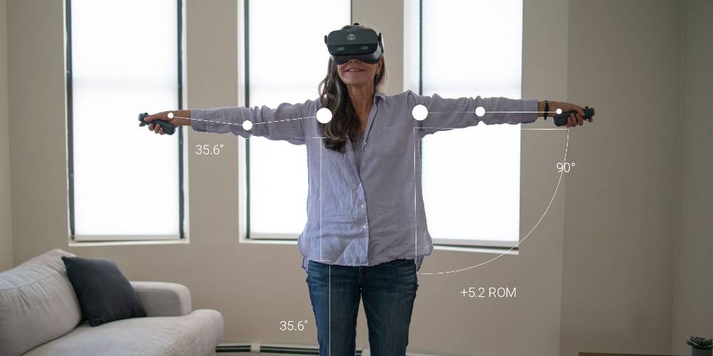 Woman participating in a VR therapy session for anxiety